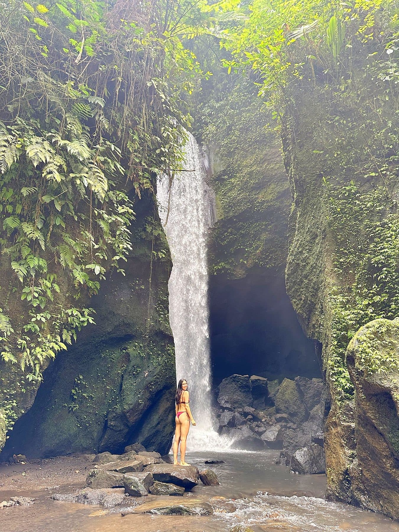 A jungle waterfall in Bali
